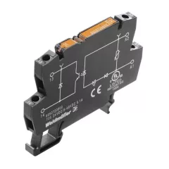   Weidmüller 8950820000 TOS 24VAC/48VDC 0,1A, Szilárdtest relé 1 záró érintkező (Tranzisztor) , 24V AC +/-20% vezérlőfeszültség, 5..48V DC kapcsolási feszültség, 100 mA folytonos áram, csavaros csatlakozás (Termopto)