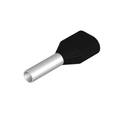   Weidmüller 9004420000 H1,5/16D ZH SW SV Érvéghüvely, Iker-érvéghüvely, 11 mm, 8 mm, Fekete