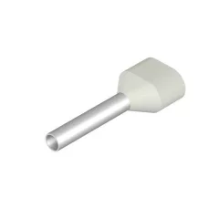   Weidmüller 9004900000 H0,75/17 ZH WEISS SV-iker fehér műanyag gallérral Érvéghüvely, Iker-érvéghüvely, 13 mm, 10 mm, Fehér