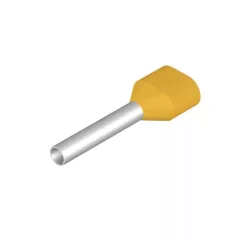   Weidmüller 9004910000 H1,0/20 ZH GELB SV-iker sárga műanyag gallérral Érvéghüvely, Iker-érvéghüvely, 16 mm, 12 mm, Sárga