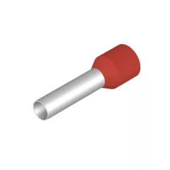   Weidmüller 9019250000 H10,0/28D R Érvéghüvely, szigetelt, 21 mm, 18 mm, Piros