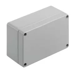  Weidmüller 9529150000 KLIPPON K21 RAL7001 Klippon K (aluminium empty enclosure), Üres ház, Alumínium ház, Magasság: 80 mm, Szélesség: 125 mm, Mélység: 57 mm, Anyag: Alumínium AlSi12, Porszórt, texturált, Ezüstszürke