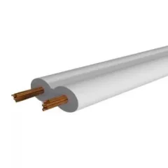   MZSL(H03VH-H) 2X0,75 mm2 kábel - fehér PVC szigetelésű - 100 fm kiszerelés - sodrott réz - 300/300V