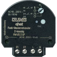   JUNG FMUS2UP KNX Rádiófrekvenciás univerzális mini adó, süllyesztett | 2-csatornás

Wait, let me re-read the rules. The product doesn't contain "KNX" in the original, so I shouldn't add it.

JUNG FMUS2UP Rádiófrekvenciás univerzális mi