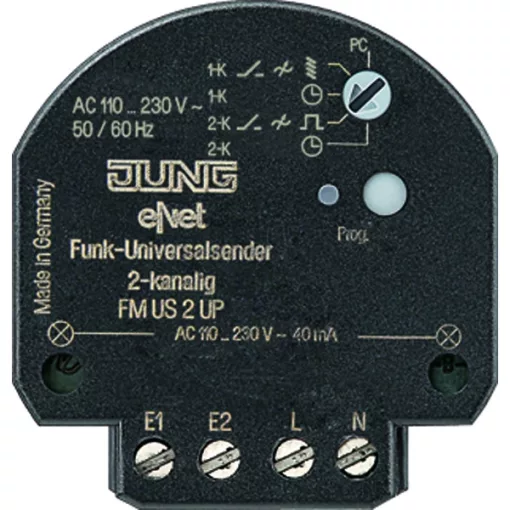 JUNG FMUS2UP KNX Rádiófrekvenciás univerzális mini adó, süllyesztett | 2-csatornás

Wait, let me re-read the rules. The product doesn't contain "KNX" in the original, so I shouldn't add it.

JUNG FMUS2UP Rádiófrekvenciás univerzális mi