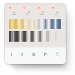   LUNATONE G12A 3 Kiegészítő üveg | 4 jelenet, 4 hatóterület-választó gomb, TW (Dimmen)