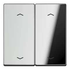   JUNG GCR102P KNX billenőkapcsoló nyílszimbólummal F10 Serie LS | 2-es | fényes króm