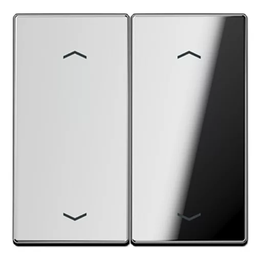 JUNG GCR102P KNX billenőkapcsoló nyílszimbólummal F10 Serie LS | 2-es | fényes króm