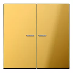   JUNG GO102KO5 KNX vezérlőbillentyű F10 széria LS | 2-csatornás | arany színű