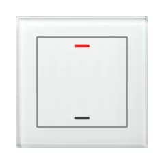   MDT GTL-100W.02S KNX Üveg érintőpanel II Light | 1-csatornás, semleges, Secure | fehér üveg