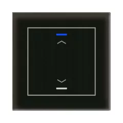   MDT GTL-10AS.02S KNX Üveg érintőpanel II Light | 1-csatornás, nyilak, Secure | fekete üveg