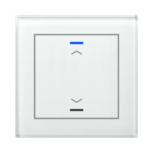 MDT GTL-10AW.02S KNX Üveg érintőpanel II Light | 1-csatornás, nyilak, Secure | fehér üveg