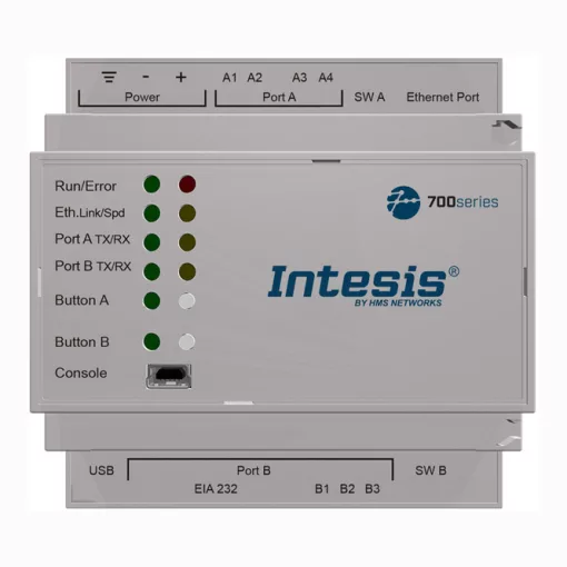 INTESIS IN701KNX3K00000 KNX protokollfordító soros/IP | 3000 pont