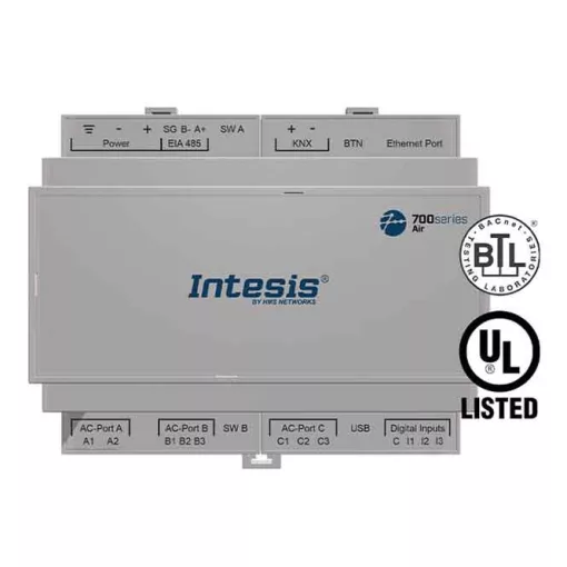 INTESIS IN776MHI00MO000 KNX klíma-átjáró | Mitsubishi VRF, 64 beltéri/12 kültéri egység