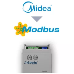   INTESIS INMBSMID001I000 Modbus-RTU klíma-gateway | Midea, 1 beltéri egység