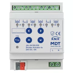   MDT JAL-0410D.03S KNX Redőnyaktor 24 V DC | 4-csatornás, Secure