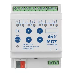 MDT JAL-0410.02 KNX redőnyaktor 230 V | 4-csatornás