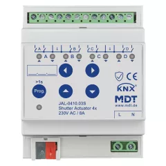   MDT JAL-0410.03S KNX redőnyaktor 230 V | 4-csatornás, Secure