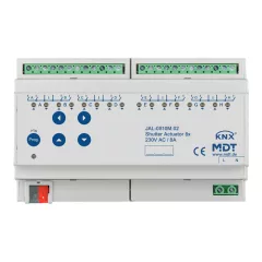   MDT JAL-0810M.02 KNX redőnyaktor 230 V | 8-csatornás, menetidő-mérés