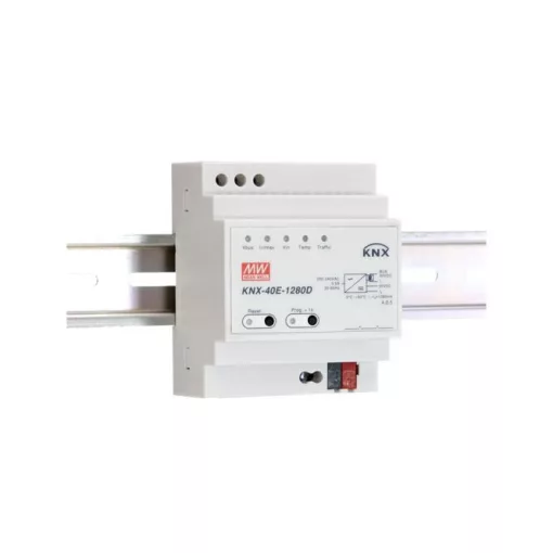 MEANWELL KNX-40E-1280D KNX buszfeszültség-tápegység | 1280 mA, diagnosztikai funkcióval