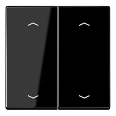   JUNG LS102PSW KNX billenőkapcsoló nyílszimbólummal F10 sorozat LS | 2-fach | fekete