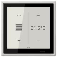   JUNG LS459D1SLG KNX szobavezérlő LS TOUCH | LS 990 | világosszürke