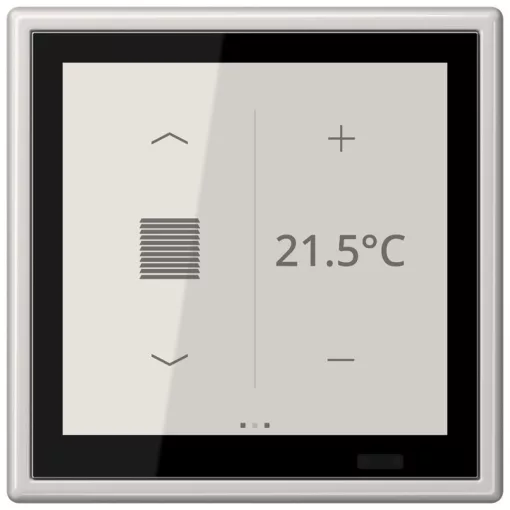 JUNG LS459D1SLG KNX szobavezérlő LS TOUCH | LS 990 | világosszürke