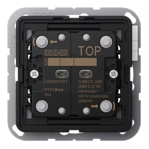 JUNG LSCD10721ST KNX tapintásérzékelő F10 LS | 2-csatornás, Standard