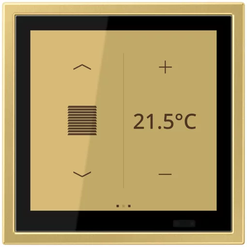 JUNG LSZME459BFD1SC KNX teremvezérlő LS TOUCH | LS ZERO | sárgaréz classic