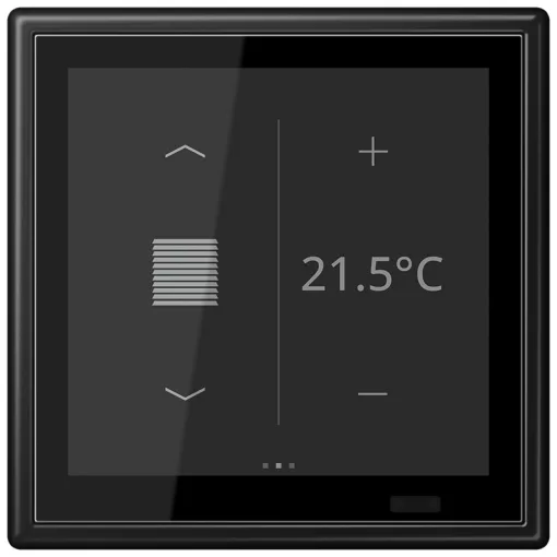 JUNG LS459D1SSWM KNX szobavezérlő LS TOUCH | LS 990 | grafitfekete matt