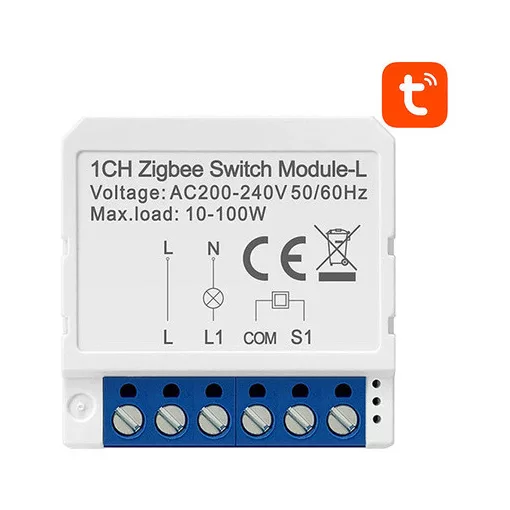 AVATTO LZWSM16-W1 Zigbee kapcsolóaktor UP | 1 kimenetes