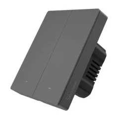   SONOFF M5-2C-80 Matter tapintásérzékelő UP | 2-csatornás | matt fekete | 80x80 mm