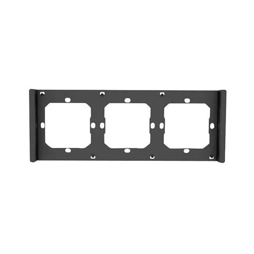 SONOFF M5-3C-80-F kombinált keret tapintásérzékelőkhöz | 3-as | matt fekete | 80x80 mm