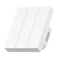   SONOFF M5-3C-80W Matter tapintásérzékelő UP | 3-csatornás | matt fehér | 80x80 mm
