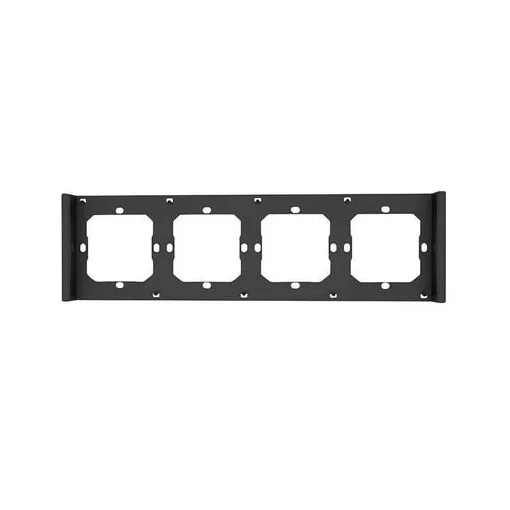 SONOFF M5-4C-80-F kombinált keret tapintásérzékelőkhöz | 4-csatornás | matt fekete | 86x71 mm