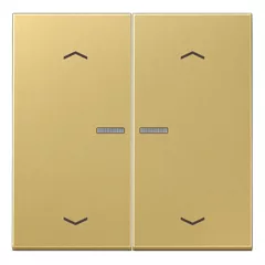   JUNG ME102KO5PC KNX vezérlőbillenő nyíl szimbólummal LS sorozat | 2-pólusú | sárgaréz classic
