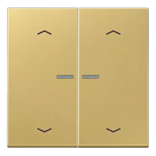 JUNG ME102KO5PC KNX vezérlőbillenő nyíl szimbólummal LS sorozat | 2-pólusú | sárgaréz classic