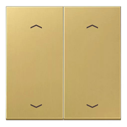 JUNG ME102PC KNX billenőkapcsoló nyílszimbólummal F10 széria LS | 2-fach | messing classic