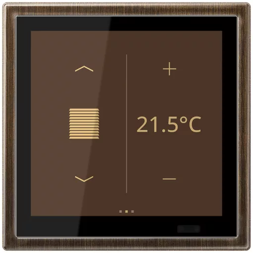 JUNG ME459D1SAT KNX szobavezérlő LS TOUCH | LS 990 | antik sárgaréz