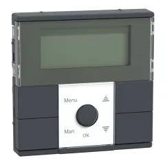   MERTEN MEG5755-0414 KNX digitális időkapcsoló óra System M | 5 gombos | antracit