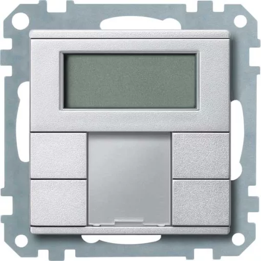 MERTEN MEG6212-0460 KNX tapintásérzékelő Plus System M | 2-csatornás, helyiséghőmérséklet-szabályozó | alumínium