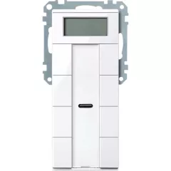   MERTEN MEG6214-0325 KNX tapintásérzékelő Plus System M | 4-csatornás, helyiség-hőmérsékletszabályozó | fényes aktívfehér
