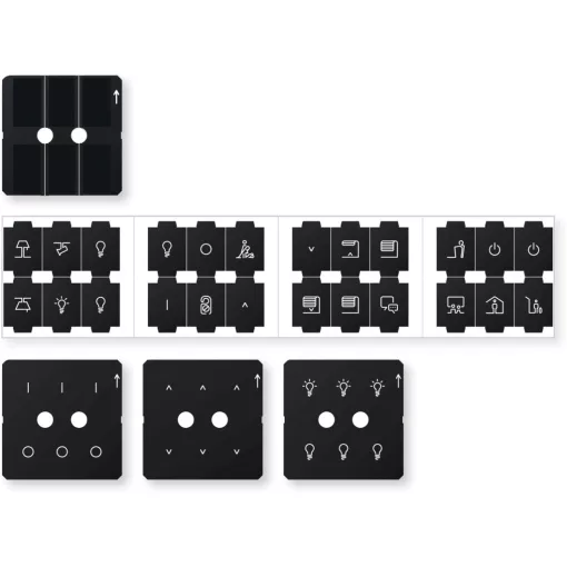 MERTEN MEG6270-0011 Fóliacsomag System Design | KNX Tastsensor Pro-hoz | fekete