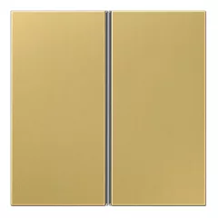   JUNG ME2402TSAC Tastensatz F40 LS sorozat | 2-csatornás | sárgaréz klasszikus