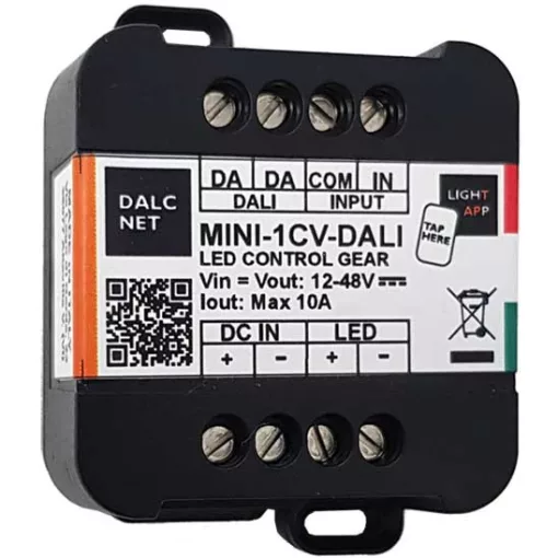 DALCNET MINI-1CV-DALI DALI-LED-dimmaktor CV | 1 kimenetes, 10 A, UP