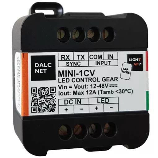 DALCNET MINI-1CV dimmaktor 0-10 V CV | 1 kimenetes, 10 A, UP, App-pal