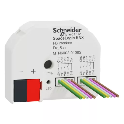 MDT MTN6002-0108S KNX Secure érintőkapcsoló interfész | 8-csatornás, Pro