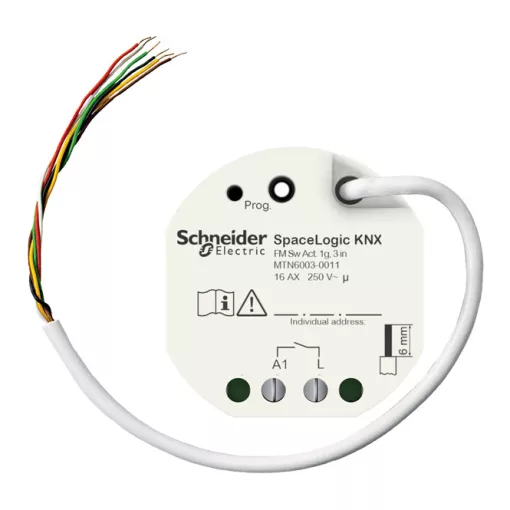 SCHNEIDER MTN6003-0011 KNX kapcsolóaktor UP | 1 kimenetes, 3 bináris bemenet