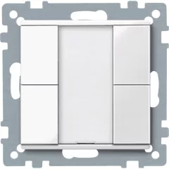   SCHNEIDER MTN617219 Taster plus System M | 2-gang | poláris fehér fényes