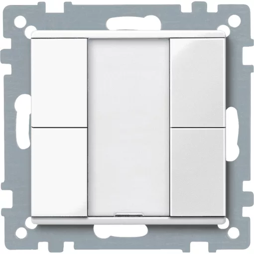 SCHNEIDER MTN617219 Taster plus System M | 2-gang | poláris fehér fényes